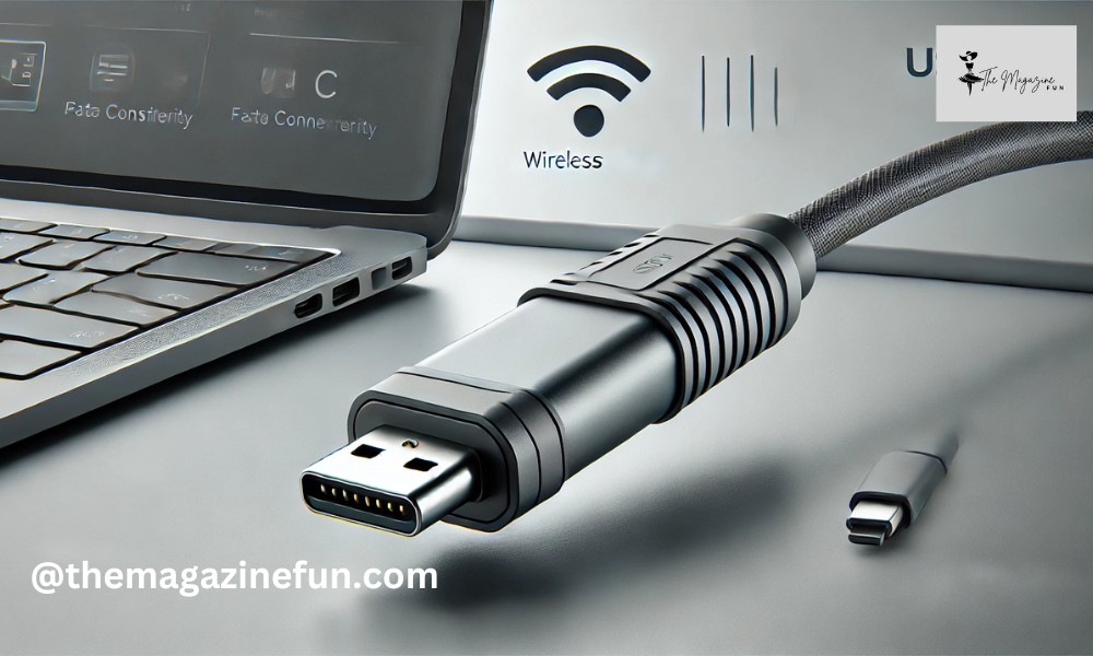 260221 assy cable cartridge usb c gray w/guard fly wireless