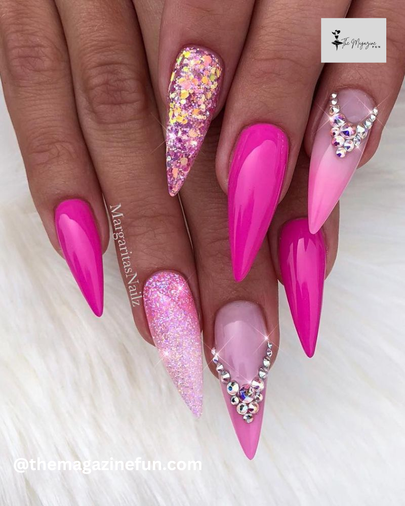 Stiletto Shiny Pink